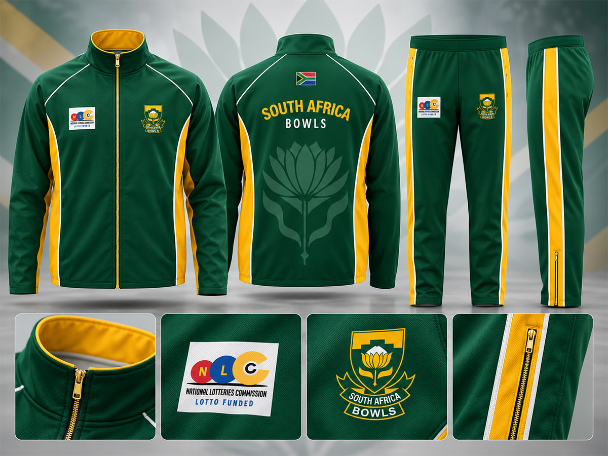 Team South Africa bowls tracksuit by Extreme Wear